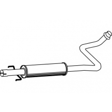 P6507 FENNO Средний глушитель выхлопных газов