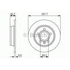 0 986 479 863 BOSCH Тормозной диск