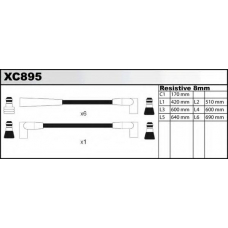 XC895 QUINTON HAZELL Ккомплект проводов зажигания