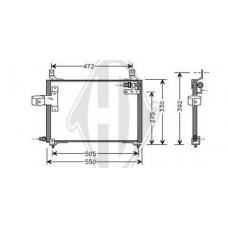 8650001 DIEDERICHS Конденсатор, кондиционер