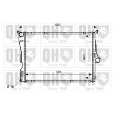 QER1554 QUINTON HAZELL Радиатор, охлаждение двигателя