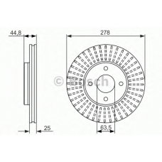 0 986 479 637 BOSCH Тормозной диск