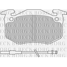 BBP1097 BORG & BECK Комплект тормозных колодок, дисковый тормоз