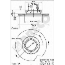 BS 8447 BRECO Тормозной диск