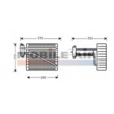 1800V269 VAN WEZEL Испаритель, кондиционер