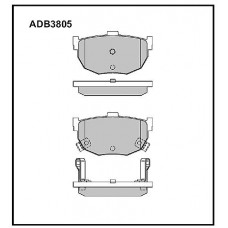 ADB3805 Allied Nippon Тормозные колодки