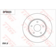 DF8023 TRW Тормозной диск