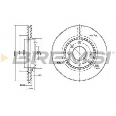 DBB096V BREMSI Тормозной диск