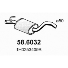 58.6032 ASSO Средний глушитель выхлопных газов
