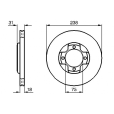 0 986 478 249 BOSCH Тормозной диск