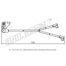SU.170K fri.tech. Сигнализатор, износ тормозных колодок