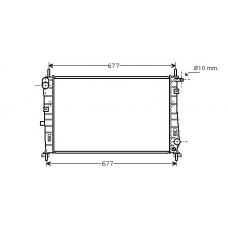 FD2185 AVA Радиатор, охлаждение двигателя