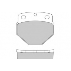 12-5248 E.T.F. Комплект тормозных колодок, дисковый тормоз