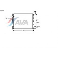 CN2041 AVA Радиатор, охлаждение двигателя