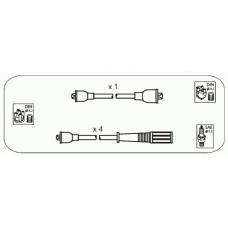 FAS2 JANMOR Комплект проводов зажигания