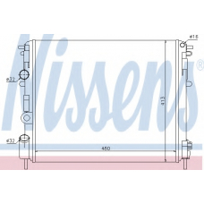 63808 NISSENS Радиатор, охлаждение двигателя