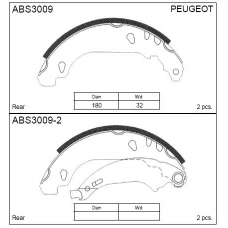 ABS3009 Allied Nippon Колодки барабанные