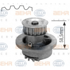 8MP 376 800-004 HELLA Водяной насос