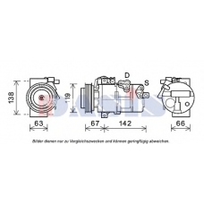 852737N AKS DASIS Компрессор, кондиционер