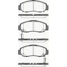 8110 40057 TRISCAN Комплект тормозных колодок, дисковый тормоз