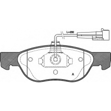 BPA0587.11 OPEN PARTS Комплект тормозных колодок, дисковый тормоз