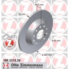 100.3315.20 ZIMMERMANN Тормозной диск