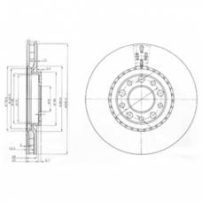 BG3951 DELPHI Тормозной диск