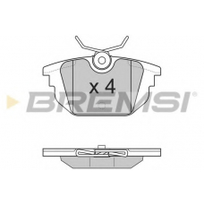 BP2850 BREMSI Комплект тормозных колодок, дисковый тормоз