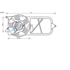 OL7537 AVA Вентилятор, охлаждение двигателя