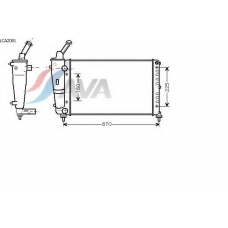 LCA2081 AVA Радиатор, охлаждение двигателя