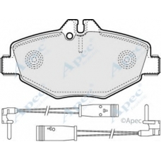 PAD1316 APEC Комплект тормозных колодок, дисковый тормоз