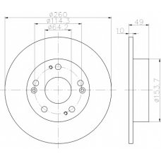 8DD 355 118-731 HELLA PAGID Тормозной диск