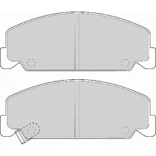 FD6454A NECTO Комплект тормозных колодок, дисковый тормоз