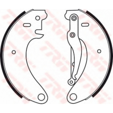 GS8050 TRW Комплект тормозных колодок