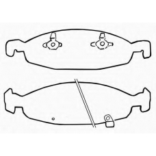 J PA-097AF JAPANPARTS Комплект тормозных колодок, дисковый тормоз