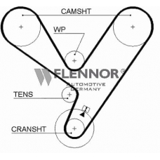 4197V FLENNOR Ремень ГРМ