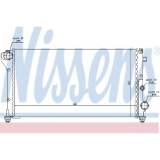 617846 NISSENS Радиатор, охлаждение двигателя