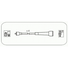 RB15 JANMOR Комплект проводов зажигания