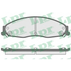 05P1704 LPR Комплект тормозных колодок, дисковый тормоз