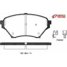 0850.02 METZGER Комплект тормозных колодок, дисковый тормоз