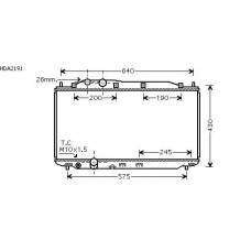 HDA2191 AVA Радиатор, охлаждение двигателя