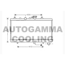 104276 AUTOGAMMA Радиатор, охлаждение двигателя