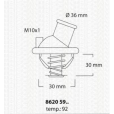 8620 5992 TRISCAN Термостат, охлаждающая жидкость