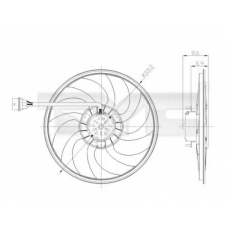 837-0037 TYC Вентилятор, охлаждение двигателя