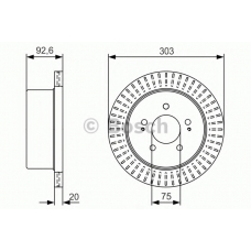 0 986 479 V26 BOSCH Тормозной диск