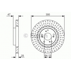 0 986 479 U53 BOSCH Тормозной диск