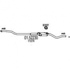 01.52230 MTS Средний глушитель выхлопных газов