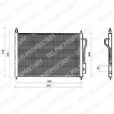 TSP0225218 DELPHI Конденсатор, кондиционер