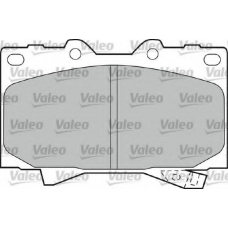 598535 VALEO Комплект тормозных колодок, дисковый тормоз