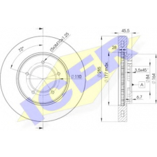 78BD2610-2 ICER Тормозной диск